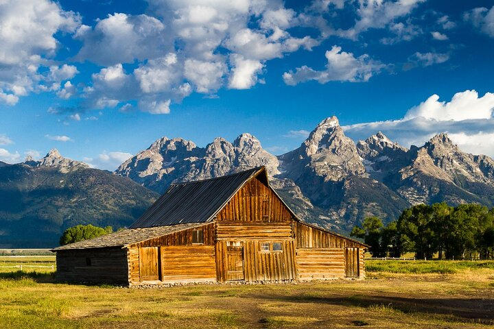 The famous T.A. Moulton Barn in front of the Teton Mountains